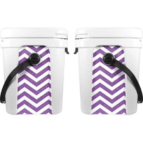 Purple Chevron YETI Roadie 24 Hard Cooler Skin