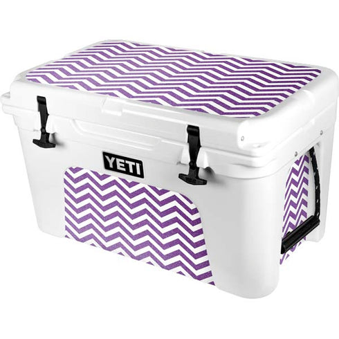 Purple Chevron YETI Tundra 45 Hard Cooler Skin