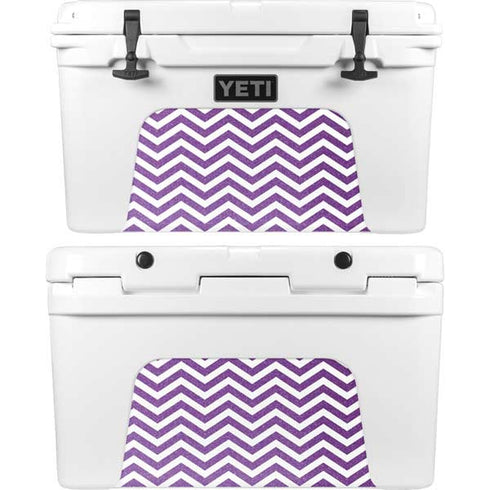 Purple Chevron YETI Tundra 45 Hard Cooler Skin