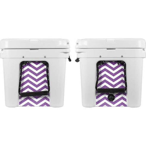 Purple Chevron YETI Tundra 45 Hard Cooler Skin