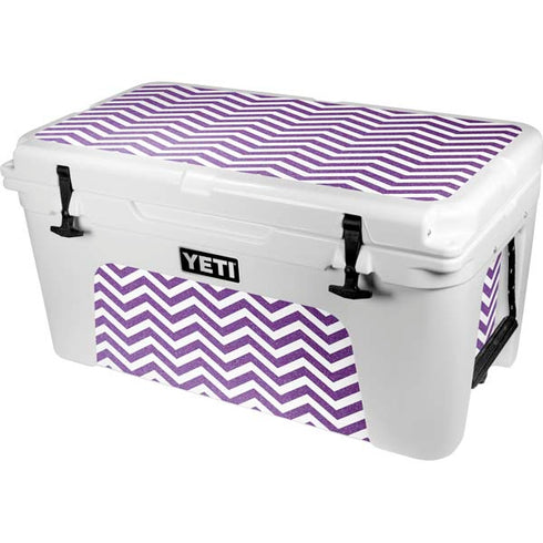 Purple Chevron YETI Tundra 65 Hard Cooler Skin