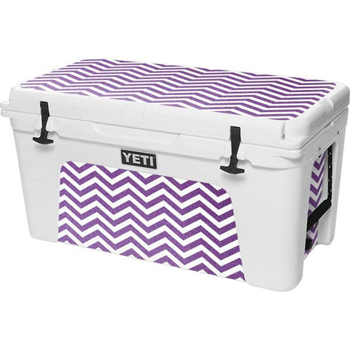 Purple Chevron YETI Tundra 75 Hard Cooler Skin