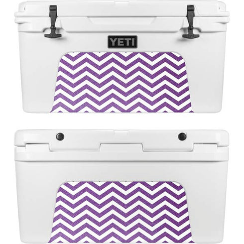 Purple Chevron YETI Tundra 75 Hard Cooler Skin