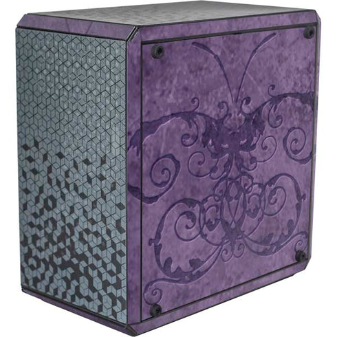 Brigid Ashwood Purple Damask Butterfly Cooler Master MasterBox Q300L Mini Tower Skin