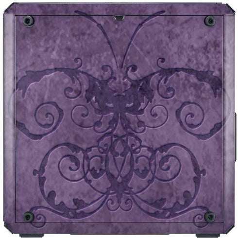 Brigid Ashwood Purple Damask Butterfly Cooler Master MasterBox Q300L Mini Tower Skin