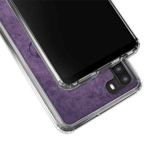 Brigid Ashwood Purple Damask Butterfly Galaxy A21 Clear Case