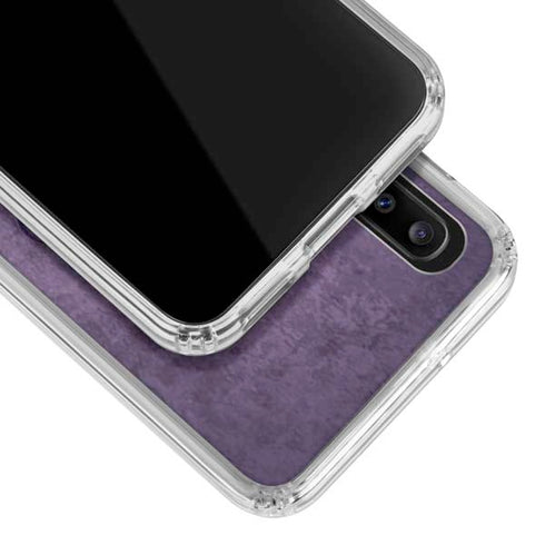 Brigid Ashwood Purple Damask Butterfly Galaxy A30 Clear Case