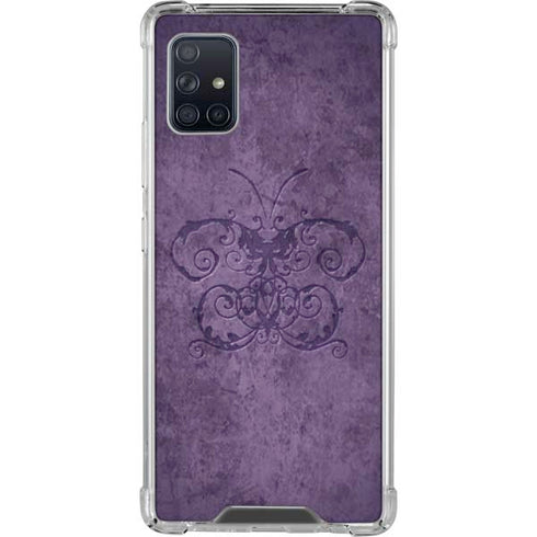 Brigid Ashwood Purple Damask Butterfly Galaxy A51 5G Clear Case