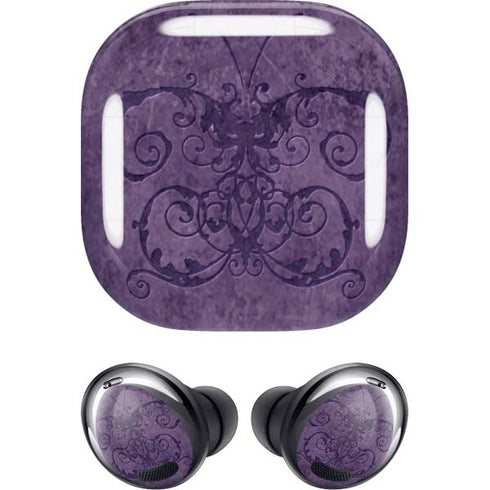 Brigid Ashwood Purple Damask Butterfly Galaxy Buds Pro Skin