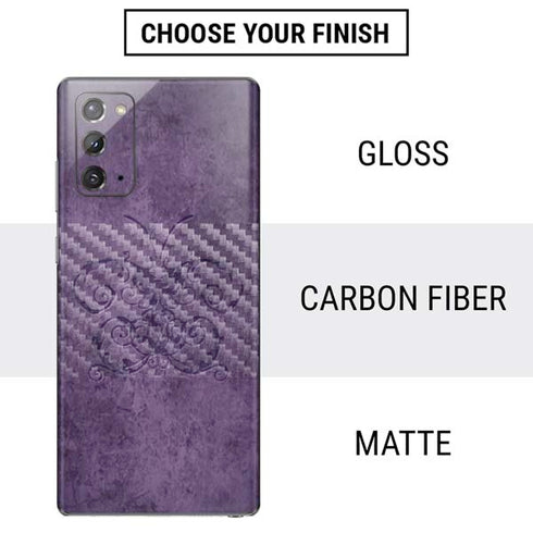Brigid Ashwood Purple Damask Butterfly Galaxy Note20 5G Skin
