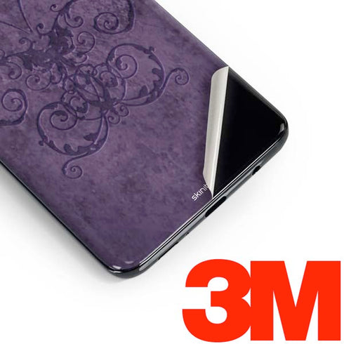 Brigid Ashwood Purple Damask Butterfly Galaxy S10 Plus Skin