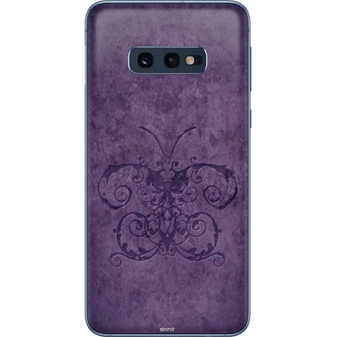 Brigid Ashwood Purple Damask Butterfly Galaxy S10e Skin