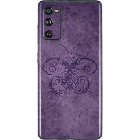 Brigid Ashwood Purple Damask Butterfly Galaxy S20 Fan Edition Skin