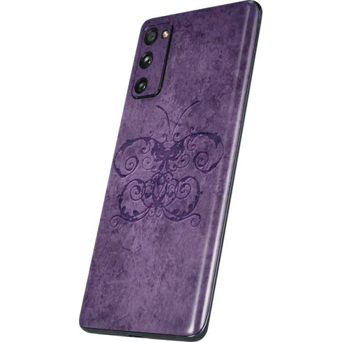 Brigid Ashwood Purple Damask Butterfly Galaxy S20 Fan Edition Skin