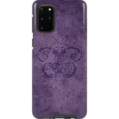Brigid Ashwood Purple Damask Butterfly Galaxy S20 Plus Pro Case