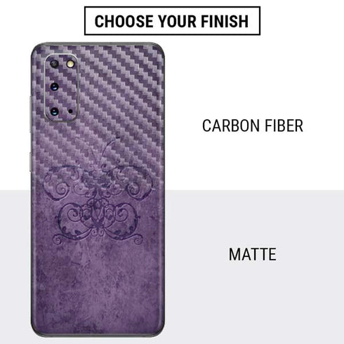 Brigid Ashwood Purple Damask Butterfly Galaxy S20 Skin
