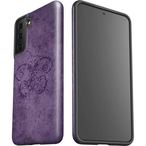 Brigid Ashwood Purple Damask Butterfly Galaxy S21 FE Pro Case