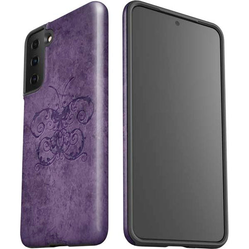 Brigid Ashwood Purple Damask Butterfly Galaxy S21 Plus 5G Pro Case