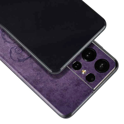Brigid Ashwood Purple Damask Butterfly Galaxy S21 Ultra 5G Skin