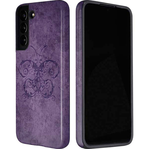 Brigid Ashwood Purple Damask Butterfly Galaxy S22 Plus Pro Case