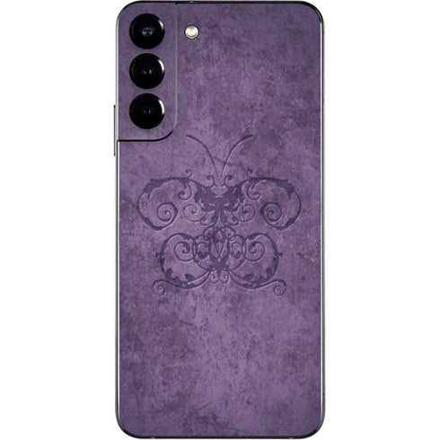 Brigid Ashwood Purple Damask Butterfly Galaxy S22 Plus Skin