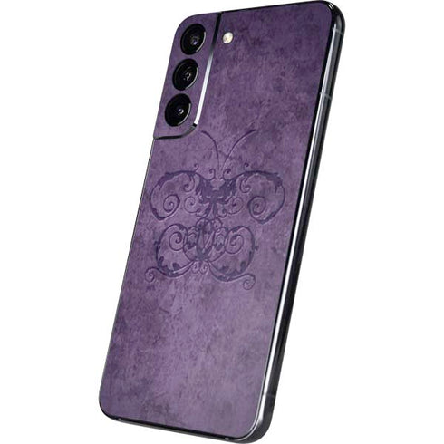 Brigid Ashwood Purple Damask Butterfly Galaxy S22 Plus Skin