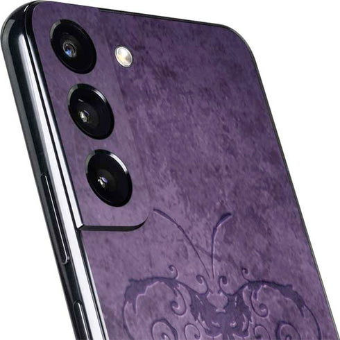 Brigid Ashwood Purple Damask Butterfly Galaxy S22 Plus Skin
