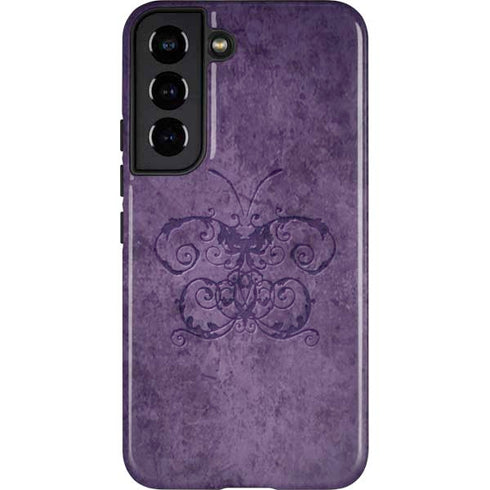 Brigid Ashwood Purple Damask Butterfly Galaxy S22 Pro Case