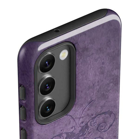 Brigid Ashwood Purple Damask Butterfly Galaxy S23 Plus Pro Case