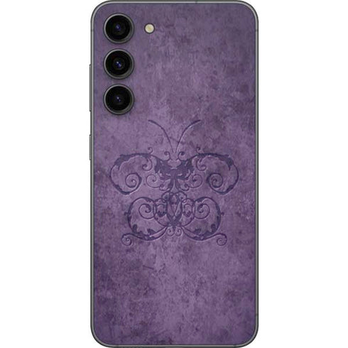 Brigid Ashwood Purple Damask Butterfly Galaxy S23 Plus Skin