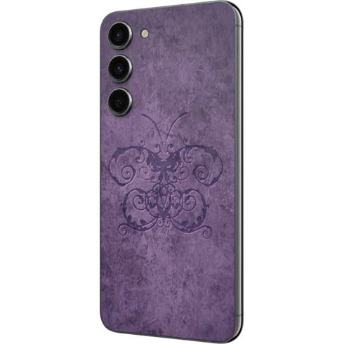 Brigid Ashwood Purple Damask Butterfly Galaxy S23 Plus Skin