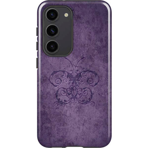 Brigid Ashwood Purple Damask Butterfly Galaxy S23 Pro Case