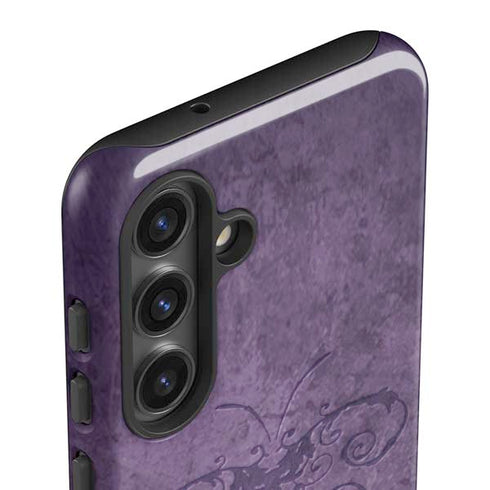 Purple Damask Butterfly by Brigid Ashwood Galaxy S24 Plus Impact Case