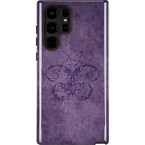 Purple Damask Butterfly by Brigid Ashwood Galaxy S24 Ultra Impact Case