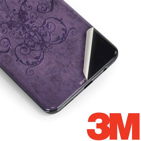Brigid Ashwood Purple Damask Butterfly Galaxy S9 Plus Skin