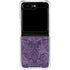 Purple Damask Butterfly by Brigid Ashwood Galaxy Z Flip5 5G Clear Case