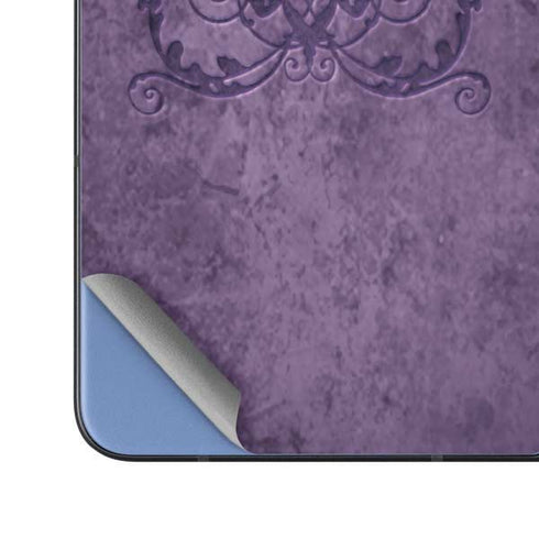 Purple Damask Butterfly by Brigid Ashwood Galaxy Z Fold5 5G Skin