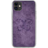 Purple Damask Butterfly by Brigid Ashwood iPhone 11 Clear Case