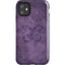 Brigid Ashwood Purple Damask Butterfly iPhone 11 Impact Case