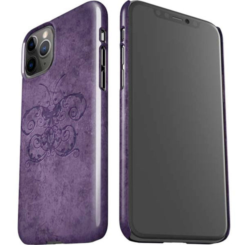 Brigid Ashwood Purple Damask Butterfly iPhone 11 Pro Lite Case