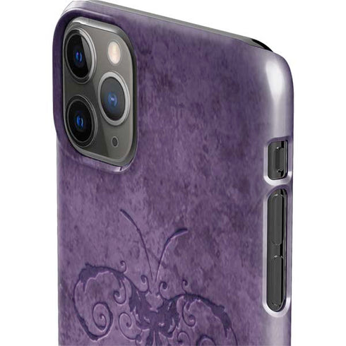 Brigid Ashwood Purple Damask Butterfly iPhone 11 Pro Max Lite Case