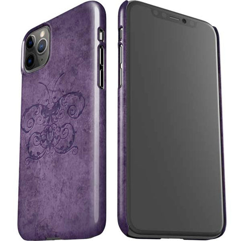 Brigid Ashwood Purple Damask Butterfly iPhone 11 Pro Max Lite Case