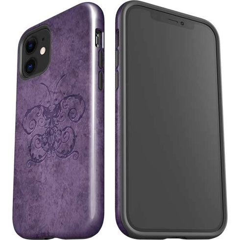 Brigid Ashwood Purple Damask Butterfly iPhone 12 Impact Case