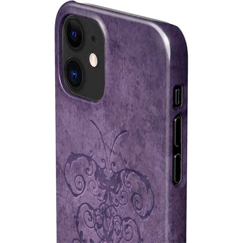 Brigid Ashwood Purple Damask Butterfly iPhone 12 Mini Lite Case