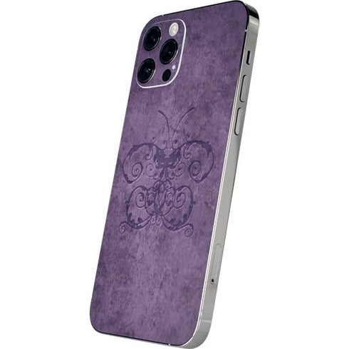 Brigid Ashwood Purple Damask Butterfly iPhone 12 Pro Max Skin