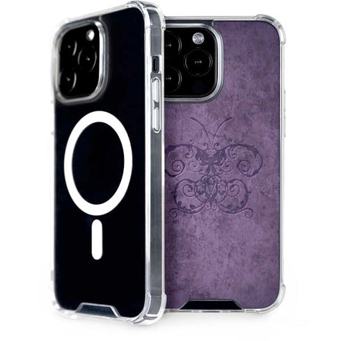 Brigid Ashwood Purple Damask Butterfly iPhone 13 Pro Max MagSafe Case