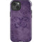 Brigid Ashwood Purple Damask Butterfly iPhone 14 Impact Case