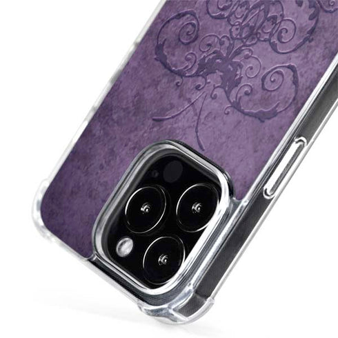 Brigid Ashwood Purple Damask Butterfly iPhone 14 Pro Max MagSafe Case