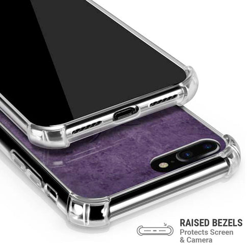 Purple Damask Butterfly by Brigid Ashwood iPhone 7/8 Plus Clear Case