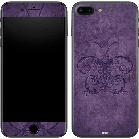 Brigid Ashwood Purple Damask Butterfly iPhone 7 Plus Skin